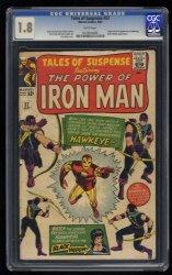 Cover Scan: Tales Of Suspense #57 CGC GD- 1.8 White Pages 1st Appearance of Hawkeye! - Item ID #461250