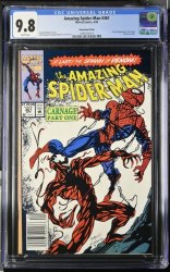 Cover Scan: Amazing Spider-Man #361 CGC NM/M 9.8 Newsstand Variant - Item ID #467998